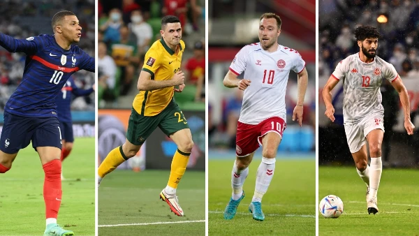 Pháp, Úc, Đan Mạch và Tunisia sẽ gặp nhau tại bảng D