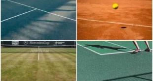 Các loại mặt sân tennis hiện nay