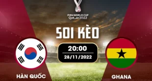 Soi kèo bảng H World Cup: Hàn Quốc vs Ghana