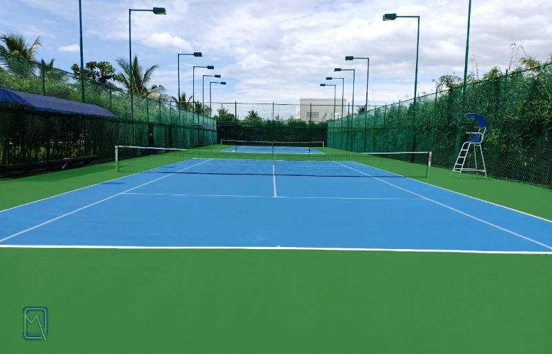 Diện tích sân tennis - Giới thiệu sân tennis cứng nó như thế nào